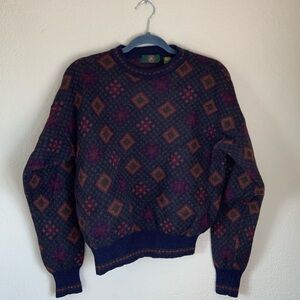 Vintage Club Room Men's Patterned Sweater - Multicolor